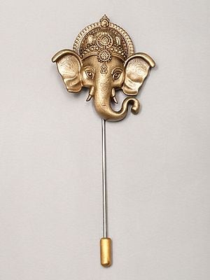 Lord Ganesha Face Lapel Pin
