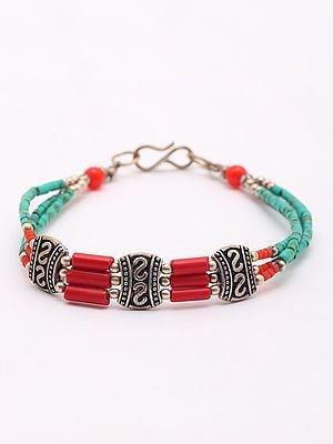 Beaded Bracelet with S-Hook Bracelet