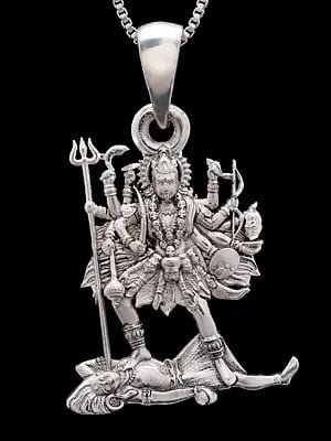 Sterling Silver Goddess Kali Pendant