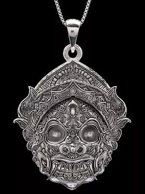 Kirtimukha Sterilng Silver Pendant