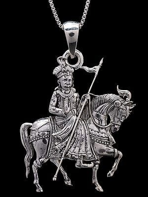 Ramdev Pir Baba Sterling Silver Pendant