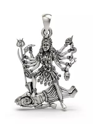 Sterling Silver Goddess Kali Pendant