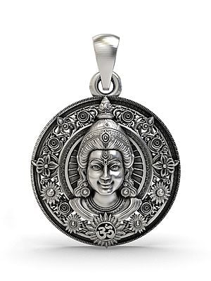 Round Shape Lord Rama Face Pendant