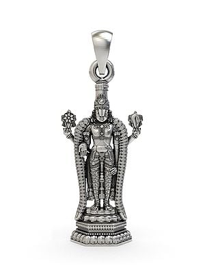Lord Venkateswara Sterling Silver Pendant