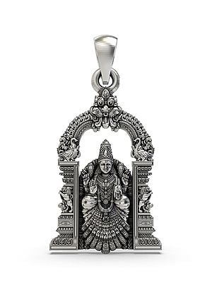 Goddess Alamelu Manga Sterling Silver Pendant
