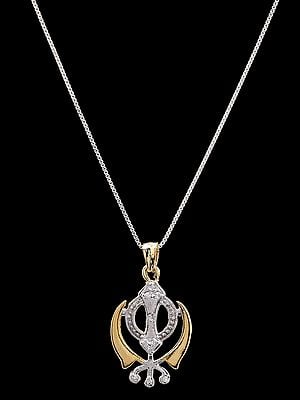 Sikh Khanda Brass Pendant