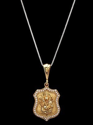 Chaturbhuja Lord Ganesha Pendant