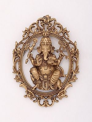 Chaturbhuja Lord Ganesha Brooch
