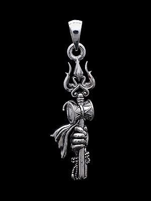Trishul Pendant with Shiva Hand Pendant