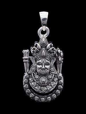 Shree Khatu Shyam Sterling Silver Pendant