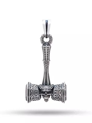 Antique Finish Viking Hammer Pendant