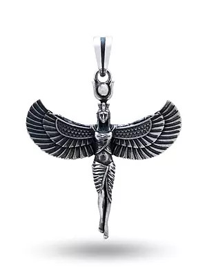 Antique Finish Egyptian Goddess Isis Pendant