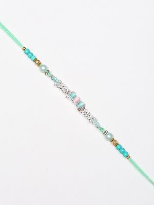 Stone Studded and Beaded Rakhi