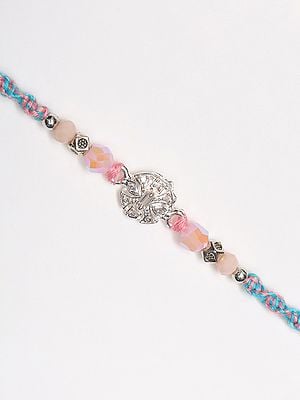 Stone Studded and Beaded Rakhi