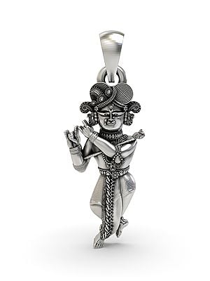 Radha Ramana Sterling Silver Pendant