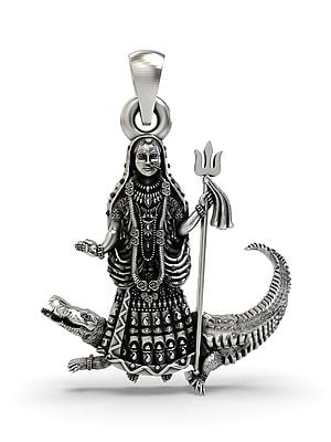 Khodiyar Mata (Goddess on Crocodile) Pendant