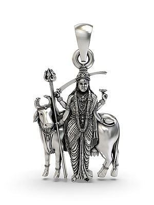 Hindu Folk Deity Goddess Gatral Pendant (Rare Goddess of India)