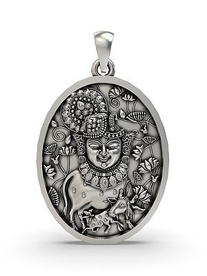 Hindu Jewelry with Lord Krishna Icon