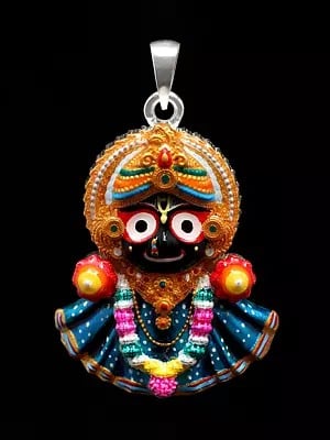 Colorful Enamelled Lord Jagannath Pendant