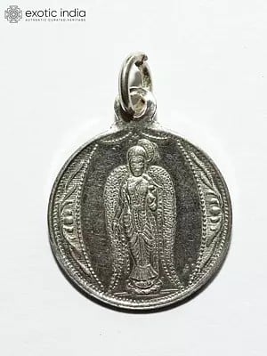 Andal Devi Pendant with Yantra on Reverse (Two Sided Pendant)