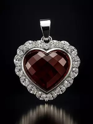 Cubic Zirconia Valentine Pendant