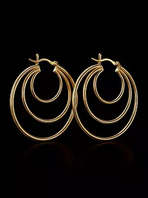 Triple Hoop Earrings
