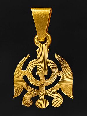 The Sikh Khanda Pendant Crafted from 18K Gold