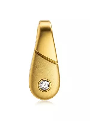 Finely Crafted Gold Pendant with Diamond