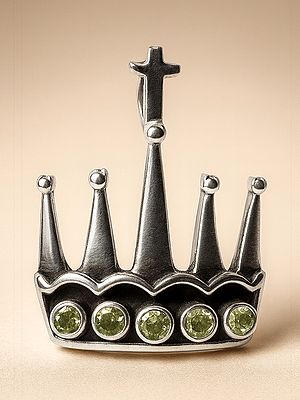 Faceted Peridot Tiara Pendant