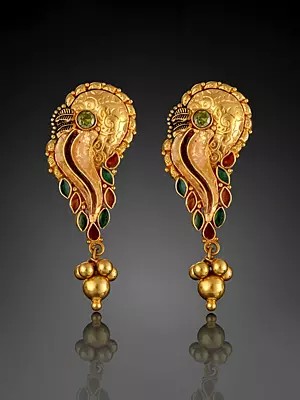 Meenakari Mayuri Earrings