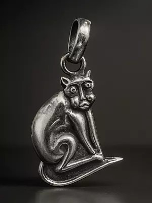 Sterling Cat Pendant