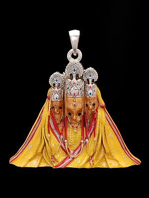 Enamelled Goddess Pitambara Baglamukhi Pendant