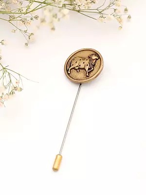 Nandi Brass Lapel Pin
