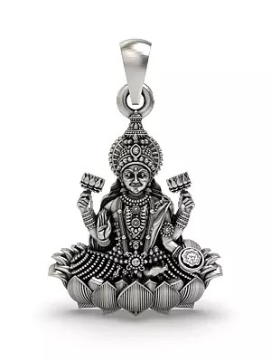 Four Armed Goddess Lakshmi Pendant
