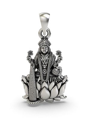 Lakshmi Maa Sterling Silver Pendant