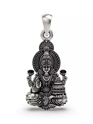 Mahalakshmi Sterling Silver Pendant