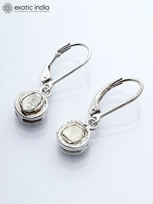 Polki Diamond Leverback Earrings