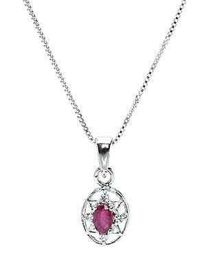 Small Beautiful Ruby Pendant