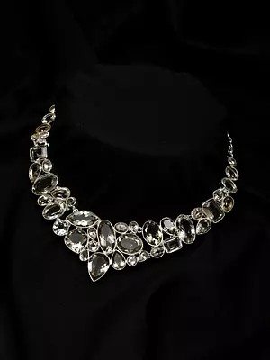 Faceted Green Amethyst Statement Necklace