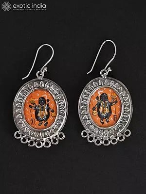 Hand Painted Goddess Kali Earrings