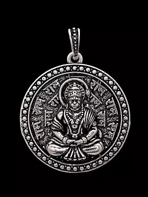 Round Shaped Lord Hanuman Pendant