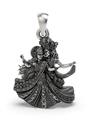 Radha Krishna Raas Leela Dancing Pendant