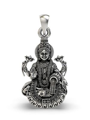 Four-Armed Goddess Lakshmi Pendant