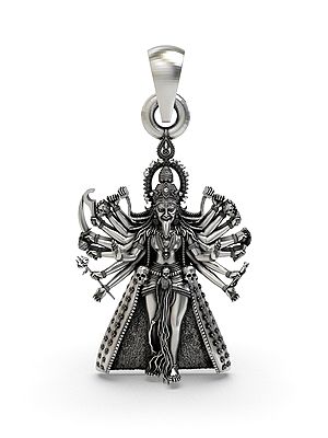 Goddess Mahakali Pendant – Ugra Roop with Multiple Arms