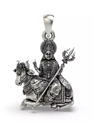 Mahagauri Durga (Navadurga on Bull) Pendant