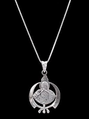 Guru Gobind Singh Ji with Khanda Pendant