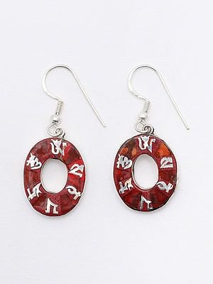 Om Mani Padme Hum Donut Earrings