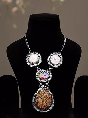 Rutilated-Inspired Tribal Pendant Necklace