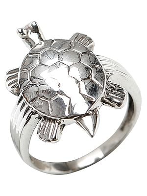 Tortoise Silver Vastu Ring