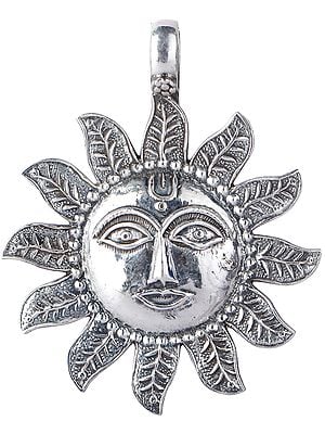 Lord Surya Pendant in Sterling Silver